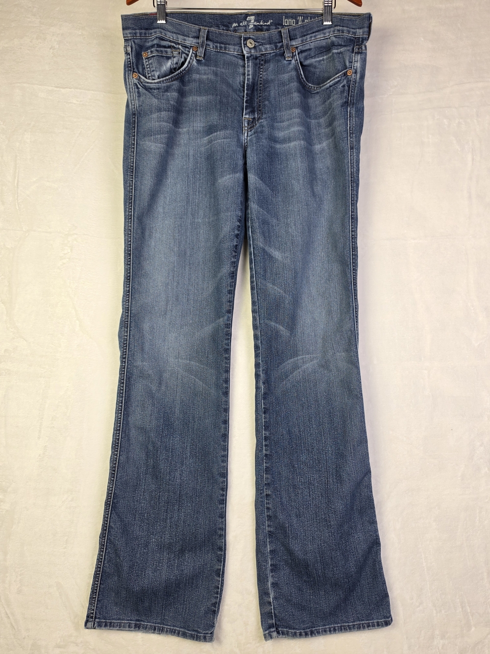 7 For All Mankind Jeans Mens 36 Long A Pkt Bootcut Medium Wash
